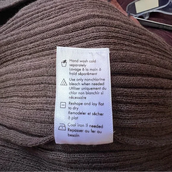 Revolve LSpace Undertow Dress Womens L Expresso Brown Stretch Ribbed Knit Maxi - Picture 11 of 11